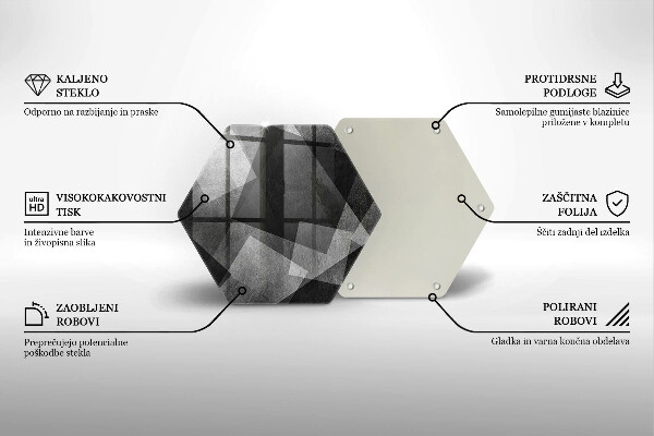 Deska kuchenna Geometryczna abstrakcja