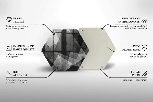 Deska kuchenna Geometryczna abstrakcja