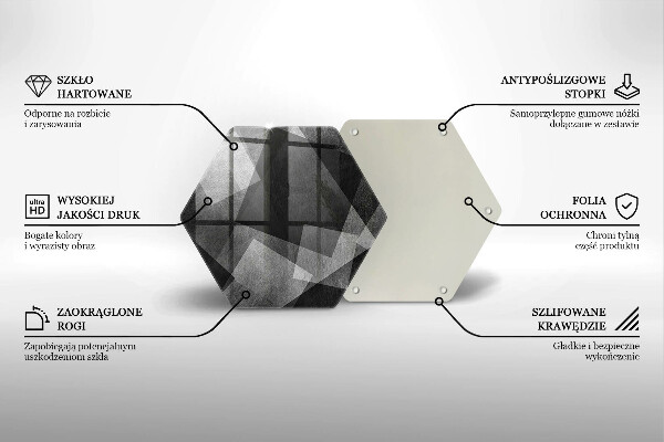 Deska kuchenna Geometryczna abstrakcja