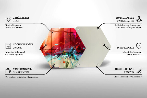 Deska kuchenna Malowana abstrakcja