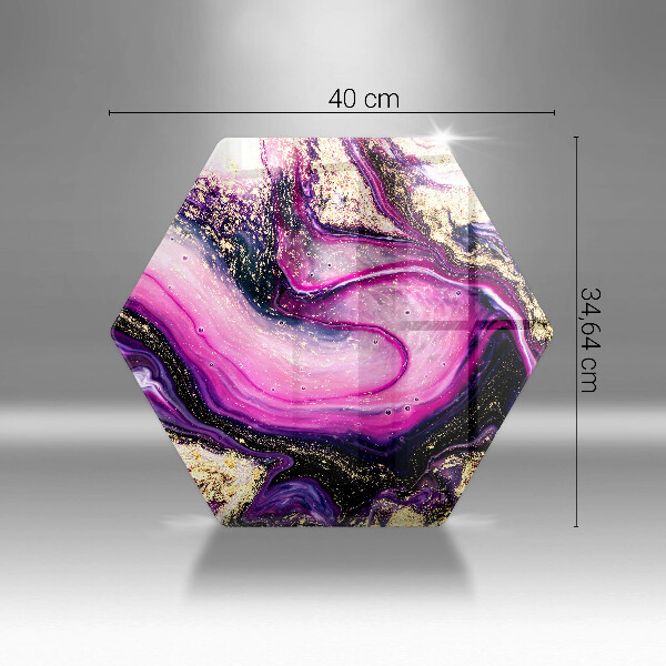 Deska kuchenna Abstrakcja design złoto