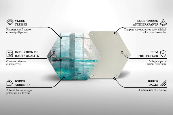 Deska szklana do kuchni Tło abstrakcja farby