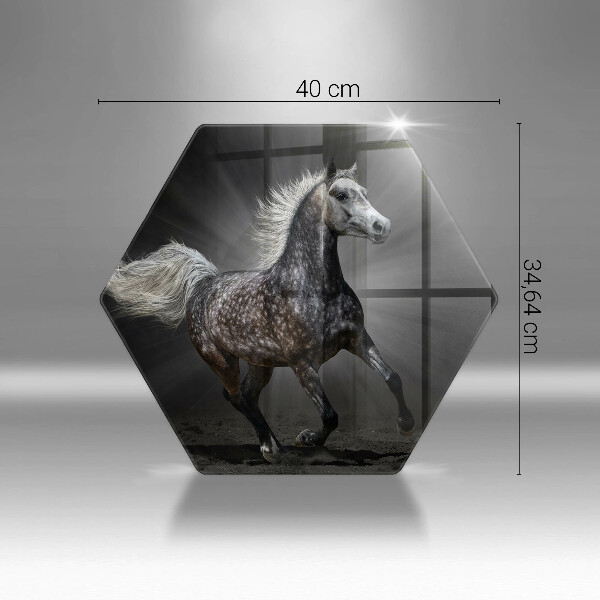 Deska szklana do kuchni Koń w galopie