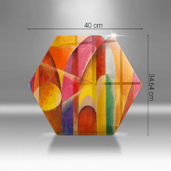 Deska szklana do kuchni Kolorowa abstrakcja