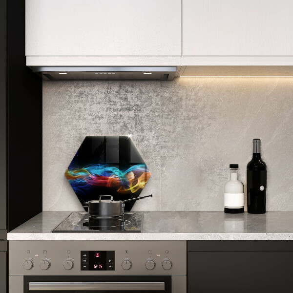 Deska szklana do kuchni Kolorowy dym