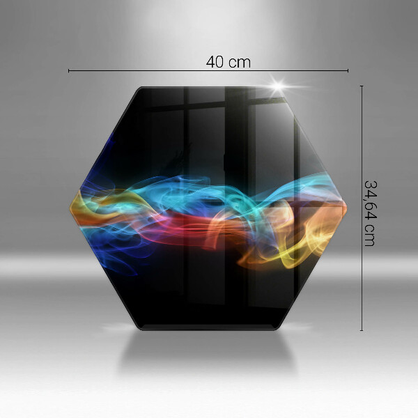Deska szklana do kuchni Kolorowy dym