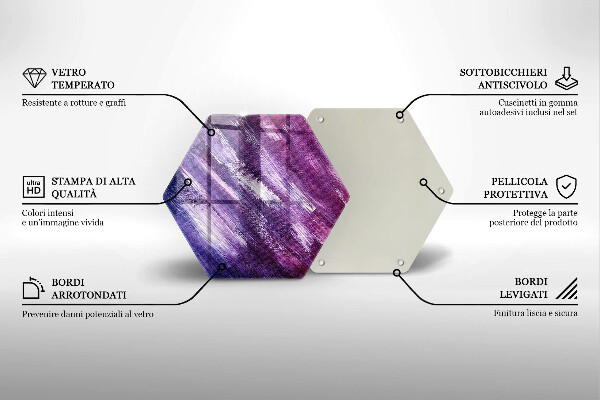 Deska szklana do kuchni Abstrakcja farby