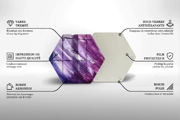 Deska szklana do kuchni Abstrakcja farby