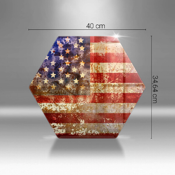 Deska szklana do kuchni USA Flaga Ameryki