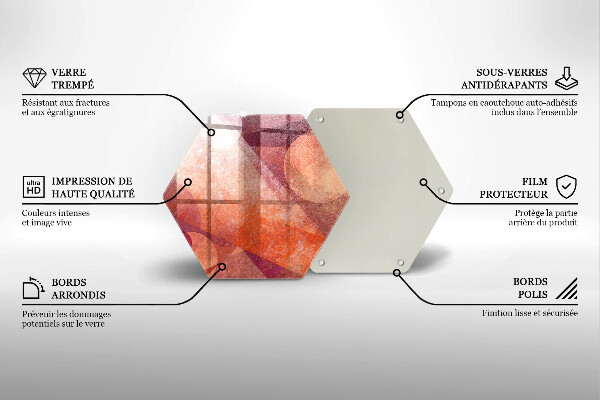 Deska szklana do kuchni Sztuka abstrakcyjna