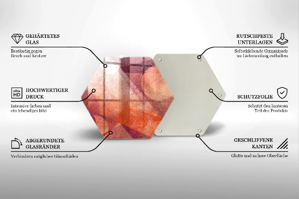 Deska szklana do kuchni Sztuka abstrakcyjna