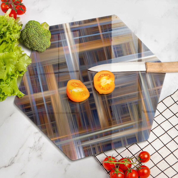 Deska szklana do kuchni Abstrakcyjne linie farb