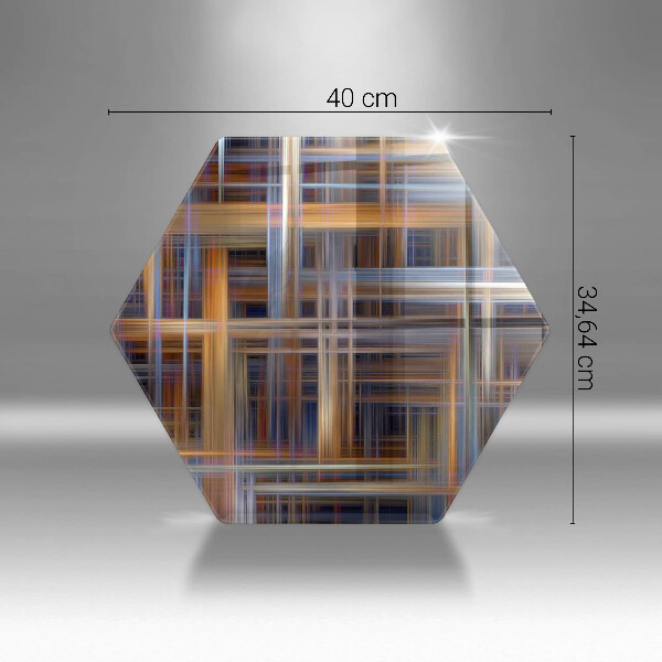 Deska szklana do kuchni Abstrakcyjne linie farb