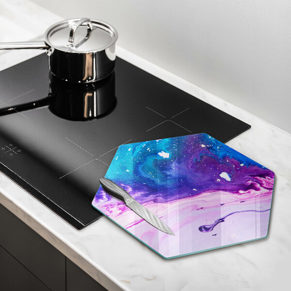 Deska szklana do kuchni Abstrakcja tusze