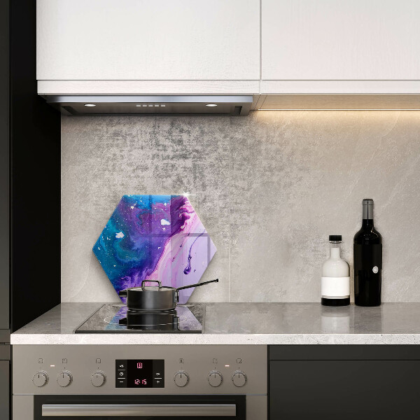 Deska szklana do kuchni Abstrakcja tusze