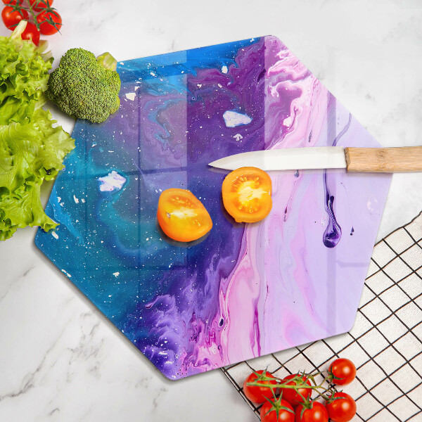 Deska szklana do kuchni Abstrakcja tusze