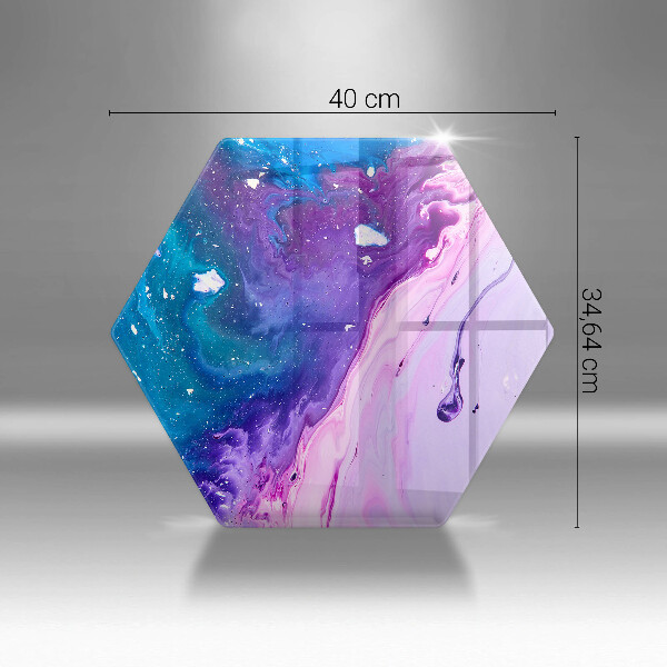 Deska szklana do kuchni Abstrakcja tusze