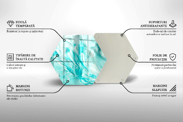 Deska szklana do kuchni Farby abstrakcja