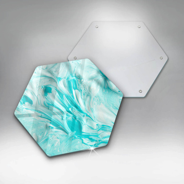 Deska szklana do kuchni Farby abstrakcja