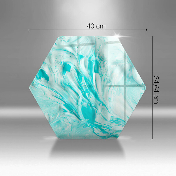 Deska szklana do kuchni Farby abstrakcja