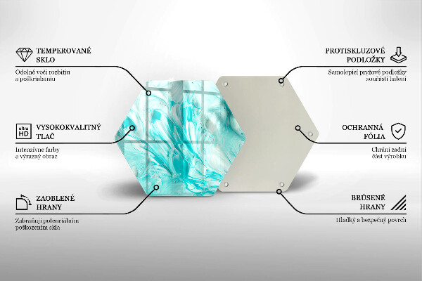 Deska szklana do kuchni Farby abstrakcja