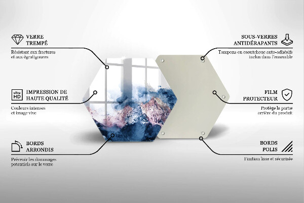 Deska kuchenna Abstrakcja malowane góry