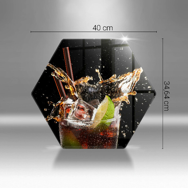 Deska szklana do kuchni Drink z lodem