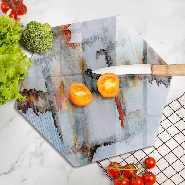 Deska szklana do kuchni Farby abstrakcja