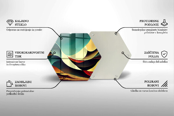 Deska kuchenna Abstrakcja kształtów