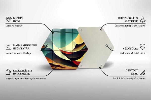 Deska kuchenna Abstrakcja kształtów