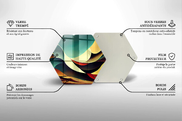Deska kuchenna Abstrakcja kształtów