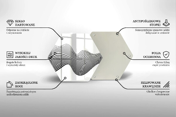 Deska kuchenna Linearna abstrakcja