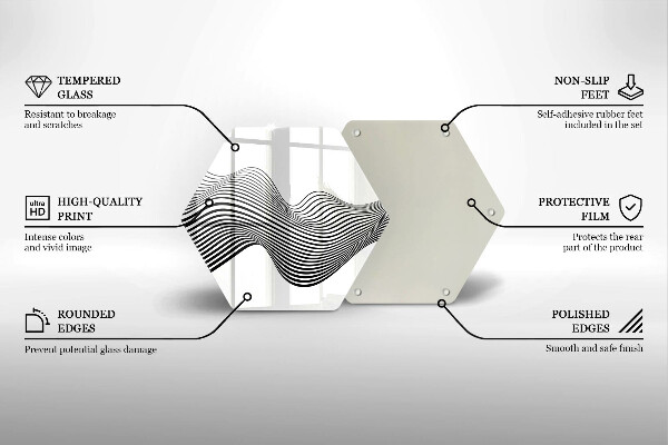 Deska kuchenna Linearna abstrakcja