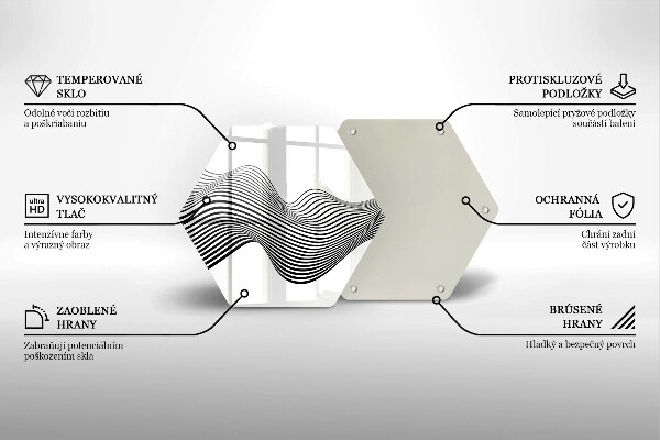 Deska kuchenna Linearna abstrakcja