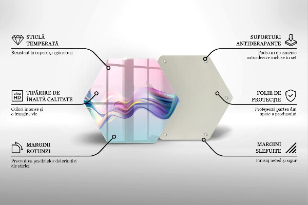 Deska kuchenna Pastelowa abstrakcja