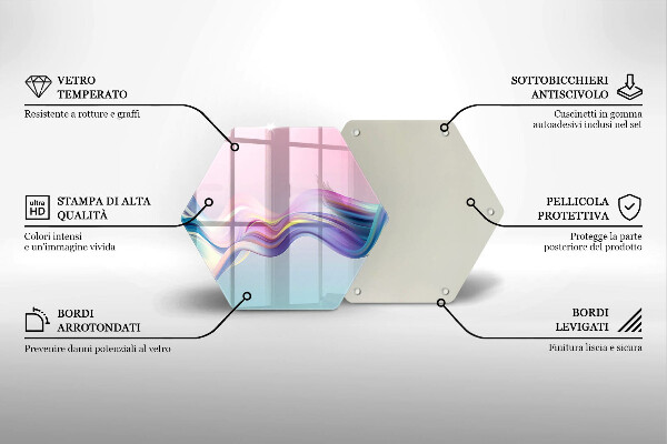 Deska kuchenna Pastelowa abstrakcja