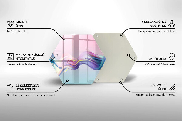 Deska kuchenna Pastelowa abstrakcja
