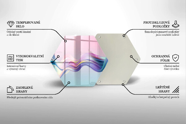 Deska kuchenna Pastelowa abstrakcja