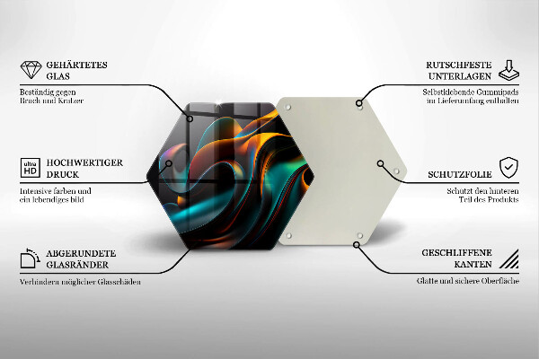 Deska kuchenna Kolorowa abstrakcja