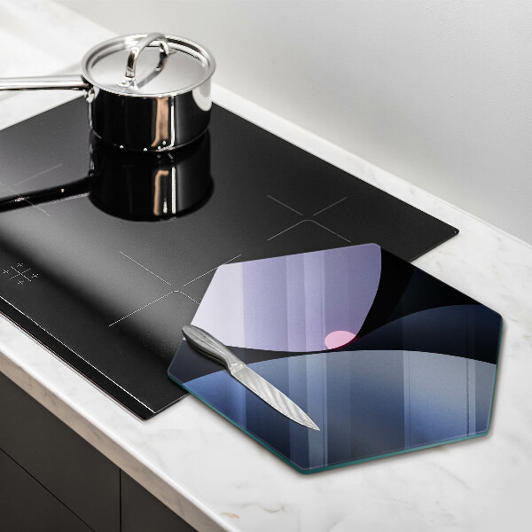 Deska szklana do kuchni Abstrakcja kształty