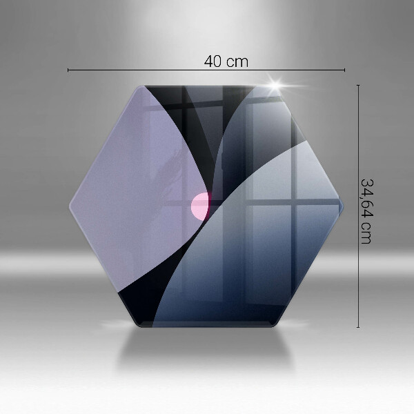 Deska szklana do kuchni Abstrakcja kształty