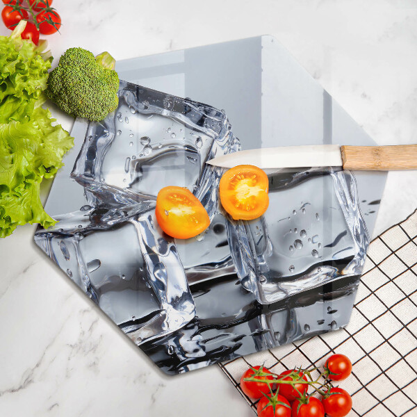 Deska szklana do kuchni Kostki lodu