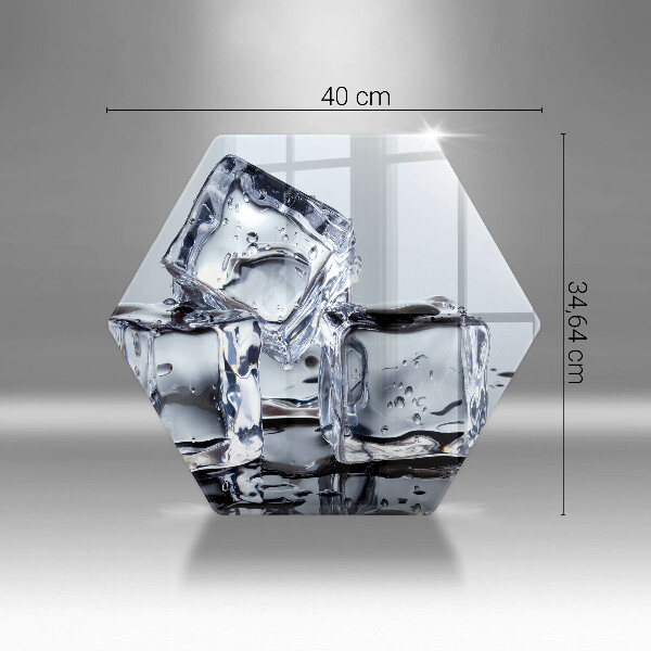 Deska szklana do kuchni Kostki lodu