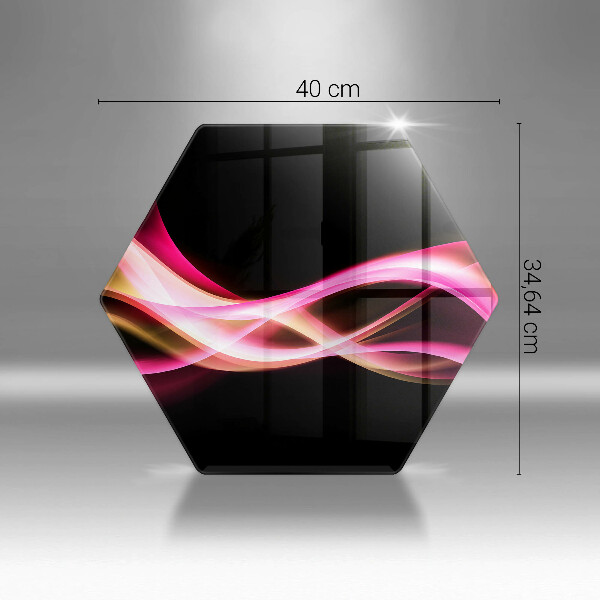 Deska szklana do kuchni Abstrakcja neonowy dym