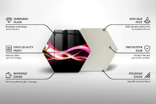 Deska szklana do kuchni Abstrakcja neonowy dym