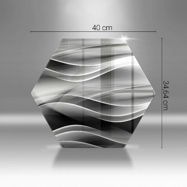 Deska szklana do kuchni Abstrakcja linie dymu