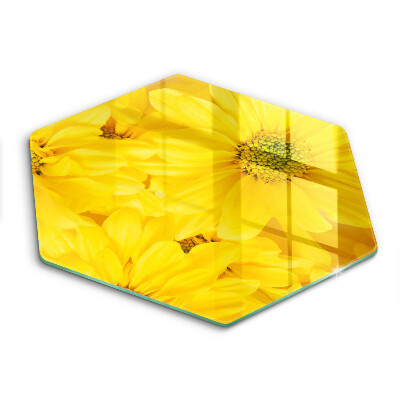 Deska szklana do kuchni Kwiaty płatki