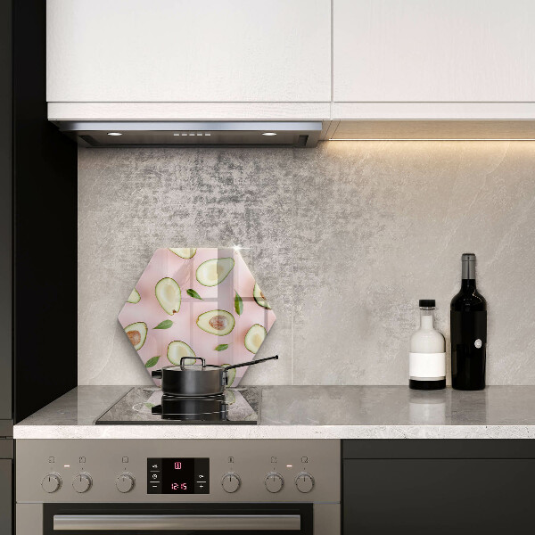 Deska szklana do kuchni Wzór awokado