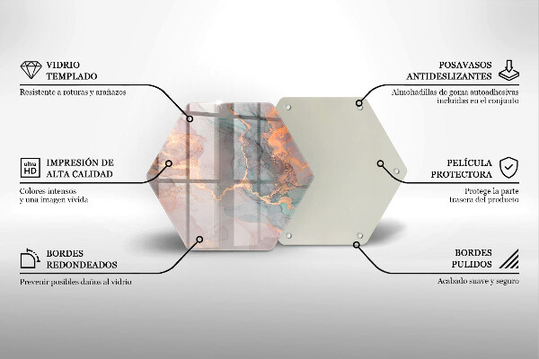 Deska szklana do kuchni Marmur ze złotem