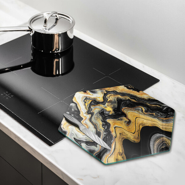 Deska szklana do kuchni Abstrakcyjna struktura